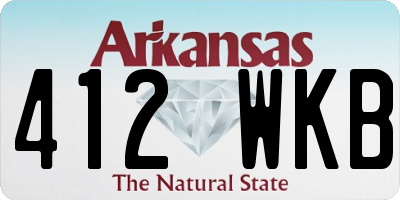 AR license plate 412WKB