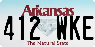 AR license plate 412WKE