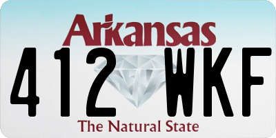 AR license plate 412WKF