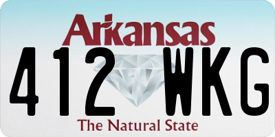 AR license plate 412WKG