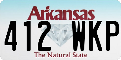 AR license plate 412WKP