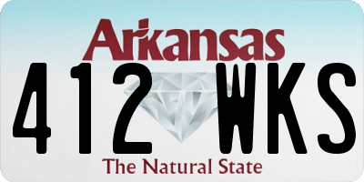 AR license plate 412WKS