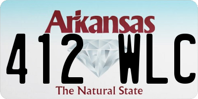 AR license plate 412WLC