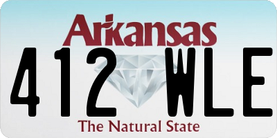 AR license plate 412WLE