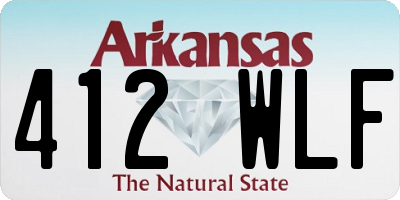 AR license plate 412WLF