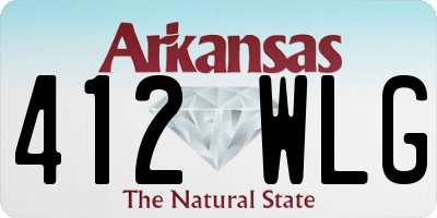 AR license plate 412WLG