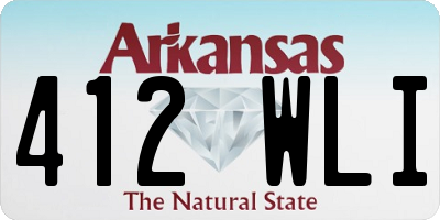 AR license plate 412WLI