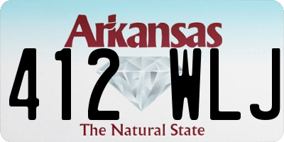 AR license plate 412WLJ