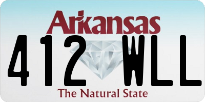 AR license plate 412WLL