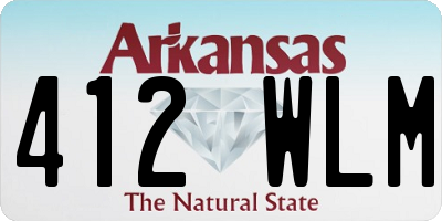 AR license plate 412WLM
