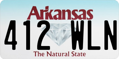 AR license plate 412WLN