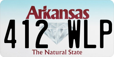 AR license plate 412WLP