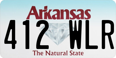 AR license plate 412WLR