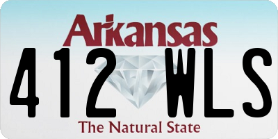 AR license plate 412WLS