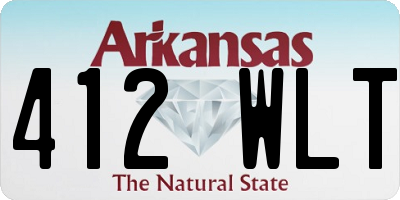AR license plate 412WLT