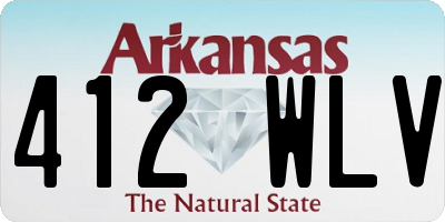 AR license plate 412WLV