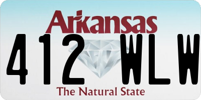 AR license plate 412WLW