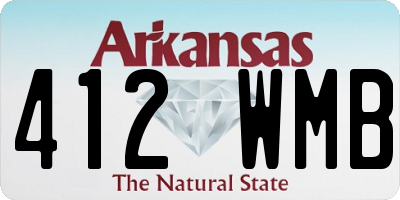 AR license plate 412WMB