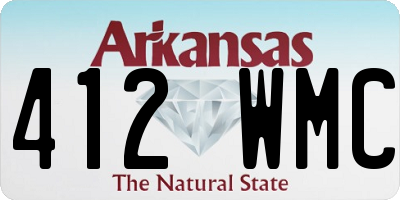AR license plate 412WMC
