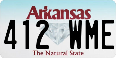 AR license plate 412WME