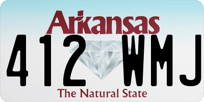 AR license plate 412WMJ