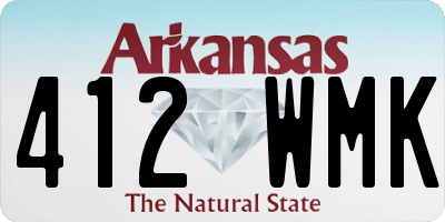 AR license plate 412WMK