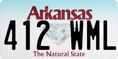 AR license plate 412WML