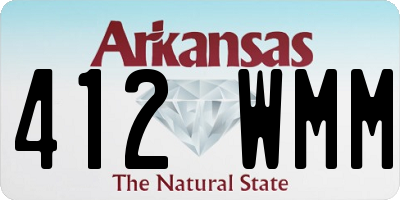 AR license plate 412WMM