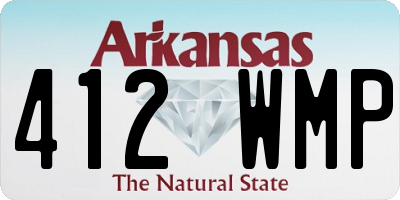 AR license plate 412WMP