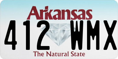 AR license plate 412WMX
