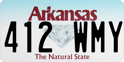 AR license plate 412WMY