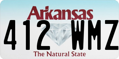 AR license plate 412WMZ