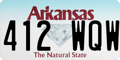 AR license plate 412WQW