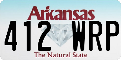 AR license plate 412WRP