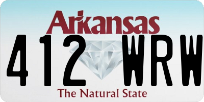 AR license plate 412WRW