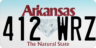 AR license plate 412WRZ