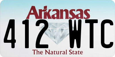 AR license plate 412WTC