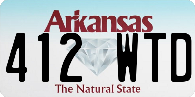 AR license plate 412WTD