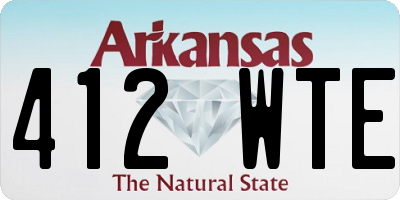 AR license plate 412WTE