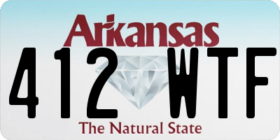 AR license plate 412WTF