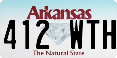 AR license plate 412WTH