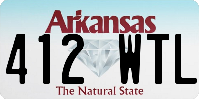 AR license plate 412WTL