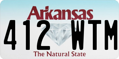 AR license plate 412WTM