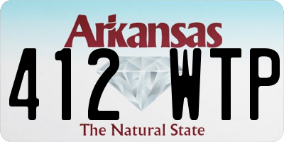 AR license plate 412WTP