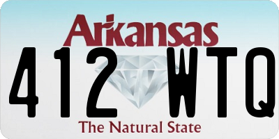 AR license plate 412WTQ