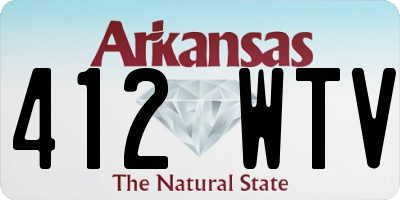 AR license plate 412WTV