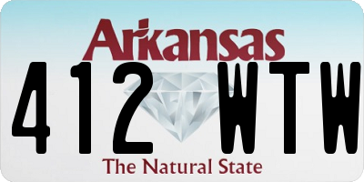AR license plate 412WTW