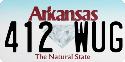 AR license plate 412WUG