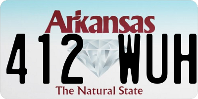 AR license plate 412WUH