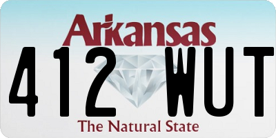 AR license plate 412WUT